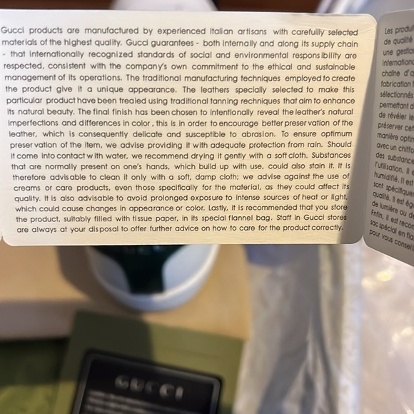 GUCCI ACE GUCCI BLADES SIZE 44 EURO SIZE 10 US - Picture 8 of 12